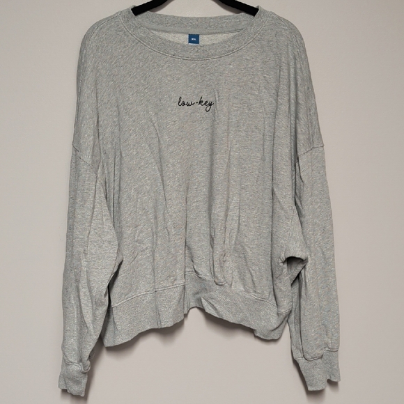 Old Navy Sweaters - Old Navy Light Gray Crew Neck Sweater